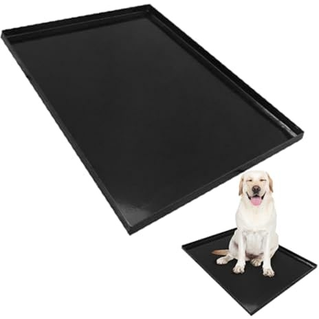 Ellie-Bo Replacement Black Galvanised Metal Tray for 30 inch Medium Dog Cage Crate