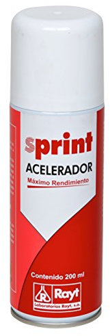 Sprint 617-08 Acelerador tapaporos. Sellador en Spray para aplicar Antes de Pegar una Superficie porosa. Activador acelarador del Secado del cianoacrilato