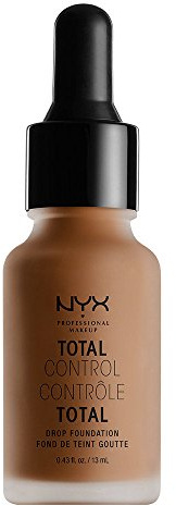 NYX Professional Makeup Total Control Drop Foundation, Precise Dosage, Buildable Coverage, Long Lasting, Vegan Formula, Matte Finish, Shade: Mocha
