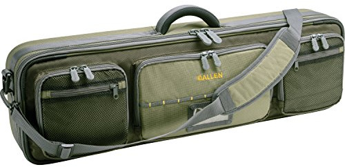 Allen Company Cottonwood Fly Fishing Rod and Gear Bag Case - Outdoor Storage for up to 4 Fishing Rods - Heavy-Duty Honeycomb Frame for Carrying Your Fishing Pole, Fishing Gear and Equipment - Olive