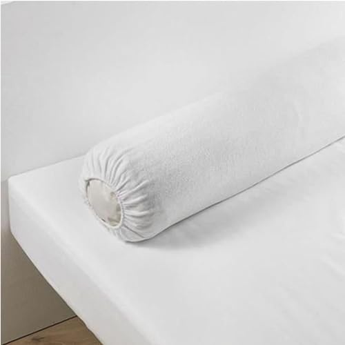 Déco-de-maison Housse protège traversin (traversin 140 cm) - 100% Coton - France