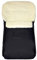 Baby-Joy Fußsack KAI 120cm FILZFREI | Lammwolle/Polyester Thermofußsack Buggy Kinderwagen Schlitten | SUPER-WASH & SUPER-THERM 01 schwarz