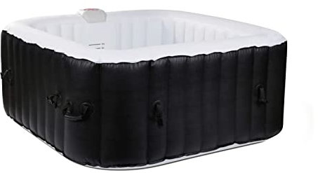 Ospazia - Spa Gonfiabile, 4 posti Quadrati, Dimensioni: 155 x 155 cm, Filtro e telone Inclusi