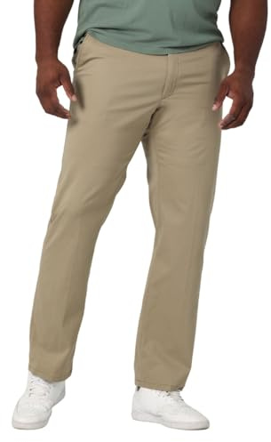 Lee Men's Big & Tall Extreme Motion Flat Front Regular Straight Pant Original Khaki 50W x 32L