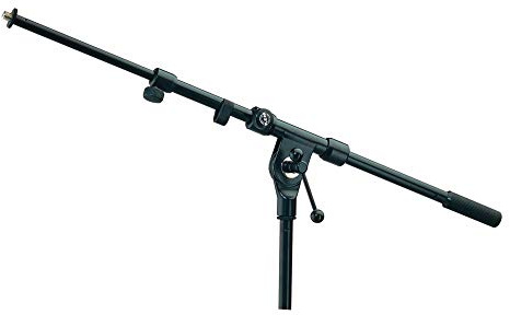 K&M - König & Meyer 21110.500.55 - Classic Two-Piece Telescopic Boom Arm - Smooth, Silent and Scratch Free Position Changes - Professional Grade for all Musicians - German Made - Black