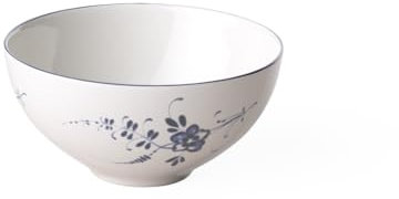 Villeroy & Boch Vieux Luxembourg Cuenco, 11 cm, Porcelana Premium, Blanco/Azul