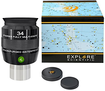 Explore Scientific 68° Ar okular med EMD flerskiktsbeläggning och Argon fyllning olika storlekar