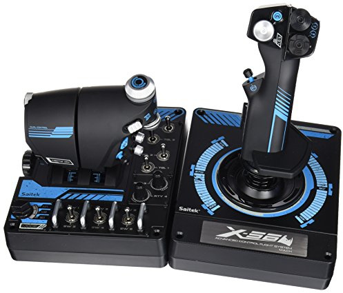 Saitek Pro X-56 Rhino H.O.T.A.S. Video Game Flight Controller for PC (SCB432210002/01/1)