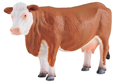 Collecta – 3388235 – Dinosaurierfigur Bauernhof – Kuh Hereford