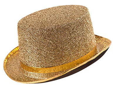 Horror-Shop Lurex Zylinder Gold