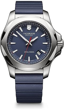 Victorinox Orologio da uomo Swiss Army I.N.O.X, Blu, 43 mm, I.N.O.X da uomo.