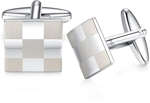 HONEY BEAR Herren Hochzeit Manschettenknöpfe Cufflinks Edelstahl Manschettenknopf 1 Paar,MEHRWEG