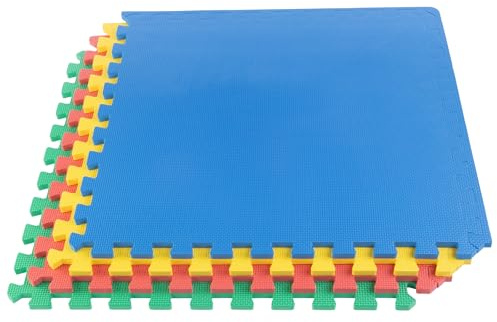 Stalwart EVA Foam Mat Tiles, Multicolor, 4-Pack