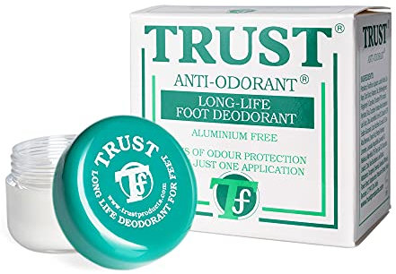 Trust Foot Deodorant | Long-Lasting Odour Prevention | Effective for 3-6 Days | Suitable for Any Sports and Physical Activity | Aluminium Free