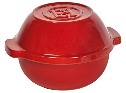 Emile Henry Ceramic Bread/Potato Cooker | Burgundy