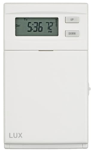 Lux ELV4 Line Voltage Programmable 5-2 Day Thermostat; 1 Heat, Line Voltage Only