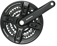 Shimano Altus FC-M311 Crankset - 175mm, 7/8-Speed, 48/38/28t, Riveted, Square Taper JIS Spindle Interface, Black