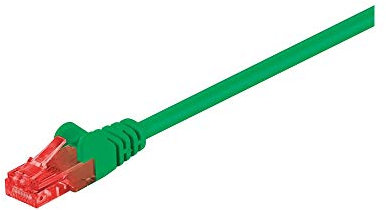 Goobay 95592 CAT 6 Cavo Patch di Rete, U/UTP, Verde, 1.5m Lunghezza