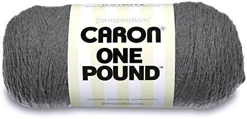 Spinrite Acrylic One Pound Yarn-Medium Grey Mix