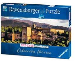 Ravensburger - Puzzle Panorama Granada L'Alhambra, 1000 Pièces pour Adultes, Colle Puzzle, Paysage 70 x 50 cm