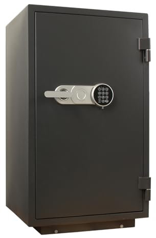 Rottner Sydney 100 Feuerschutztresor Elektronikschloss 60 minütiger Feuerschutz Notöffnung möglich Tresor Fachboden verstellbar Stahlschublade versperrbar inkl. Befestigungsmaterial