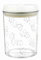 TRIXIE Futter- und Snackdose - luftdicht verschließbar - hält das Futter frisch - schützt vor Feuchtigkeit - spülmaschinengeeignet - 1,5 l Fassungsvermögen - ø 12 x 17,5 cm - transparent/weiß - 24664