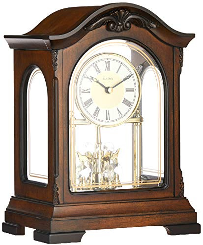 Bulova B1845 Durant Chiming Clock, Walnut