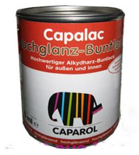 Caparol Capalac Hochglanz Buntlack 750ml Feuerrot RAL 3000