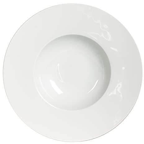 Trend'up - Assiette creuse 23 cm zen (lot de 6) - Porcelaine - Blanc - 20 cl - Lave-vaisselle, Micro-onde