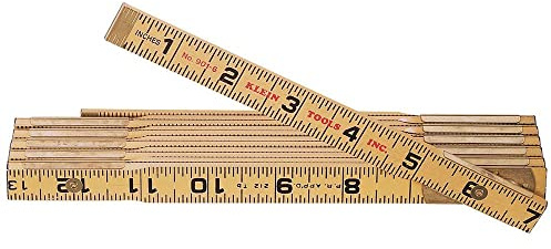 Klein Tools 901-6 Wood Folding Rule, Outside Reading