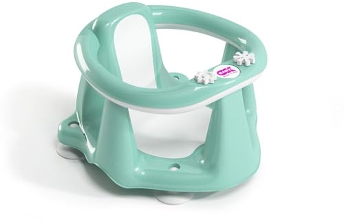 OKBABY Flipper Evolution - Asiento de baño para el interior de la bañera - para bebés de 6 a 15 meses (13 kg) - Azul Claro