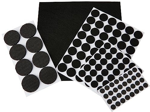 Fixman 969465 Self-Adhesive Pads Set 125pce 125pce Black