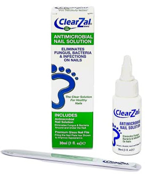 ClearZal Fungal Nail Treatment | Antimicrobial Nail Solution 30ml | Kills Fungus, Bacteria and Viruses