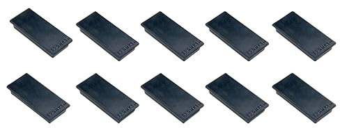 FRANKEN Magnete Rechteckig, 10 Stück, Hochwertige Haftmagnete für Büro, Haushalt, Werkstatt, ideal für Whiteboards, Kühlschrank, Plantafeln oder Schaukästen, 23 x 50 mm, Schwarz, HM2350 10