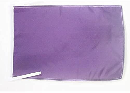 AZ FLAG - Drapeau Unicolore Violet - 45x30 cm - Pavillon De Couleur Violette 100% Polyester Avec Deux Cordelettes - 20g