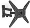 Hama Ultraslim FullMotion TV Wall Bracket | For TV's 32-65 Inches | Full Motion | Swivels Up To 180 Degrees on 3 Joints | Can Be Tilted +5/-12 Degrees | VESA Bracket Up To 400x400 | Max 25kg | Black