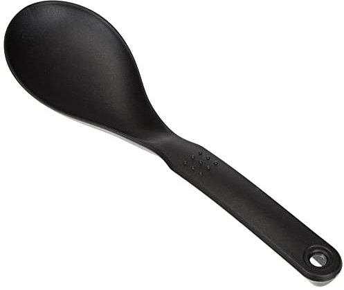 Lacor 98905 Cuillère Sauce en Nylon 25X7,2 cm, Noir