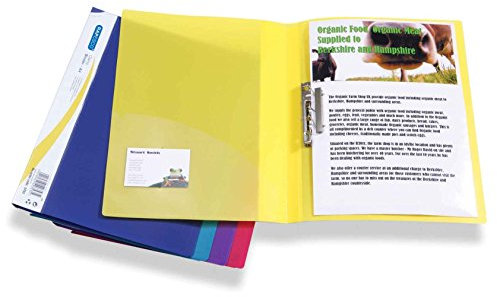 Rapesco 0793 Lochlose Klemmhefter, A4, Sortierte Farben, 10er-Pack