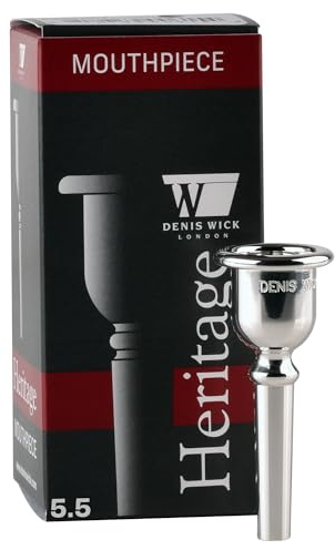 Denis Wick Paxman French Horn Mouthpiece Silver-Plated, PAX-5.5 - V-Type Backbore for Tonal Focus & Smooth Response -Balanced Mass Distribution for Projection, Stability & Comfort - 17.4 x 4.3 x 4.5mm