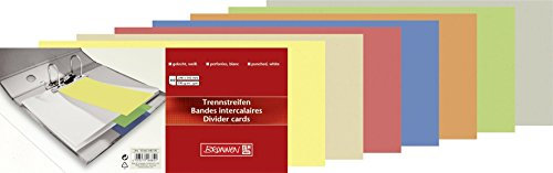 Trennstreifen Brunnen farbig sortiert (1000 Stück / 10,5 x 24 cm - quer)