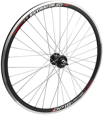 WheelMaster Weinmann DP18 Rear Wheel - 700c, 36H, Fixie/Freewheel, MSW, Black/Black/Silver