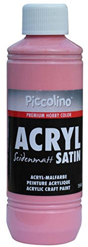 Piccolino Acrylfarbe zum Malen 250ml, Alt-Rosa - seidenmatt - Acrylmalfarbe Hobby & Künstlerbedarf