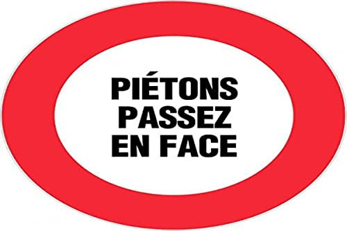 Panneau Piètons passer en face - Rigide Ø300mm - 4062150