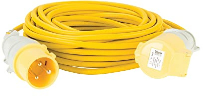 Defender Extension Lead Yellow 2.5mm2 32A 14m 110V (E85235)