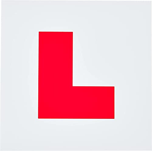 Netagon Fully Magnetic Car L Plates for Learner Drivers, Extra Strong Hold & Thick, Easy to Move, UK Road Legal (L Plates)
