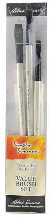 Robert Simmons Simply Simmons Value Borste Set Chisel Edge Set med 3 av