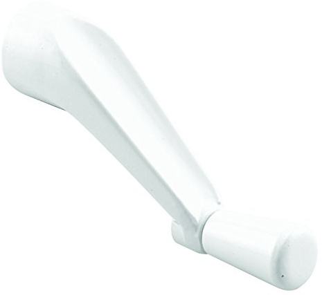 Prime-Line H 4106 Spline Socket Crank Handle, White, Smooth 360-Degree Operation (Single Pack)