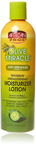 African Pride Olive Miracle Anti-Breakage Maximum Strengthening Moisturizer Lotion 355 ml/12 fl.oz
