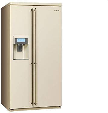 Smeg SBS8003PO Side by Side frigorifero Combinazione congelatore Crema