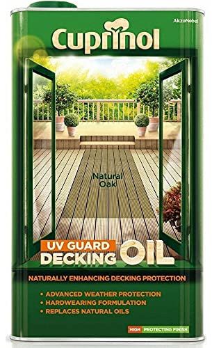 Cuprinol UV Guard Decking Oil 5L Natural Oak (332658)